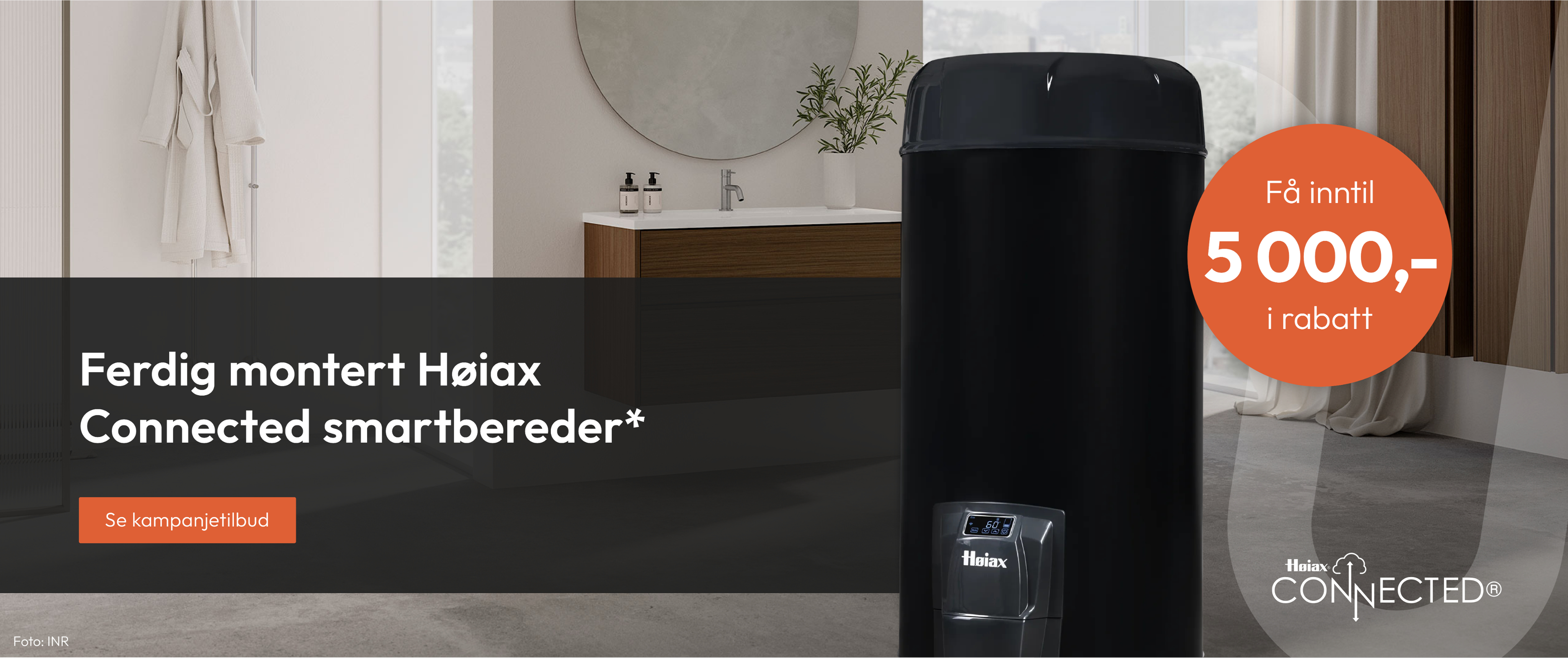 Ferdig montert Høiax Connected smartbereder*