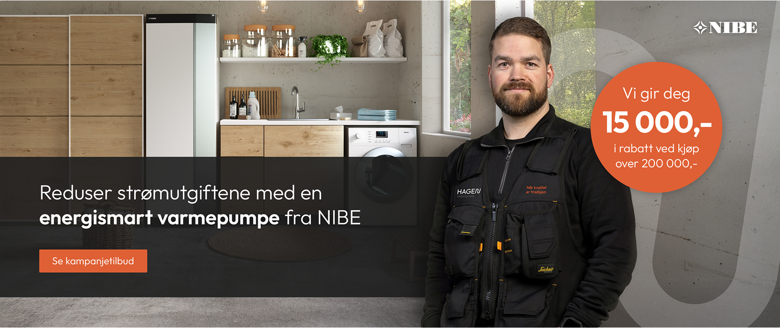 Reduser strømutgiftene med en energismart varmepumpe fra NIBE